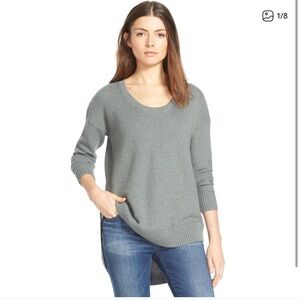 Madewell Gray Textured Knit Sweater